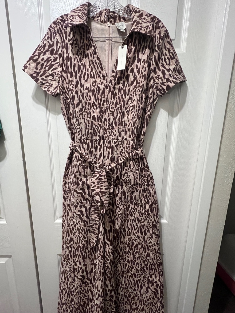 Maeve The Colette Wrap Linen Jumpsuit
